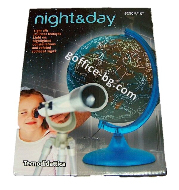 Светещ LED глобус Ден и Нощ Nova Rico / Тecnodidattica - 25 см - Image 4