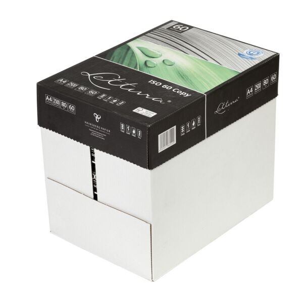 Копирна хартия рециклирана, сива Lettura 60 A4, 100 % Recycled, 80 гр., 500 листа - Image 3