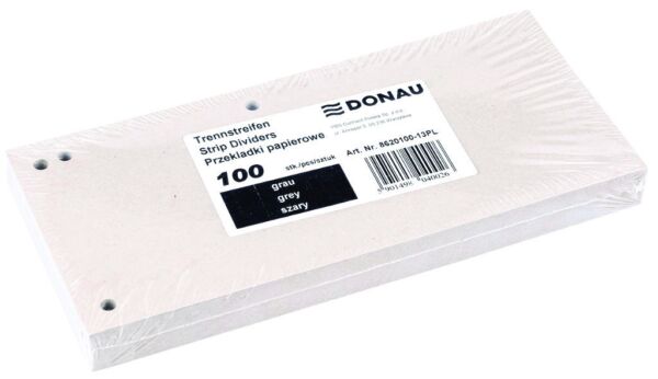 Разделители за класьор, папки, хоризонтални, Donau, картон, оп.100 броя - Image 12