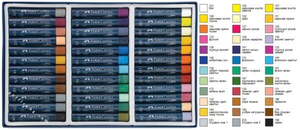 Цветни маслени пастели Faber-Castell Creative Studio, 12 цвята, 24 цвята, 36 цвята - Image 6