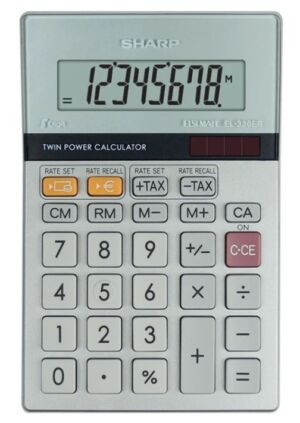 Настолен калкулатор Sharp EL-330ERB, 8 разряден