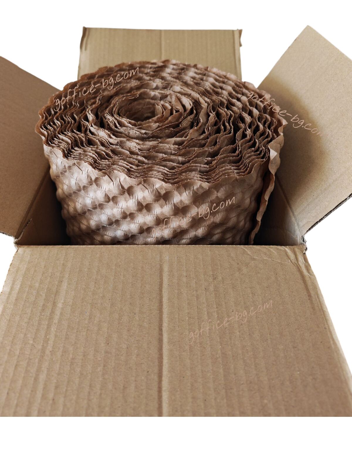 Бабъл хартия крафт за опаковане, 50 см х 20 м., крафт, ролка - Image 4